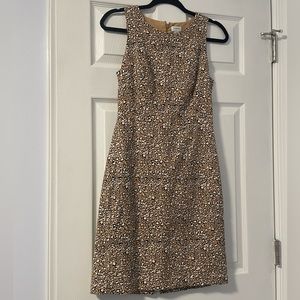 J.Crew leopard print shift dress